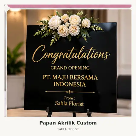 Papan Bunga Akrilik Pasaman Barat